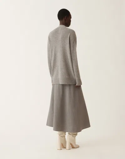 Fabiana Filippi Cashmere And Silk Sweater In Gray