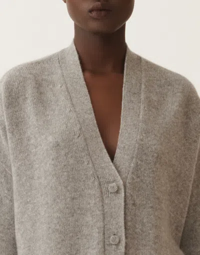 Fabiana Filippi Cashmere And Silk Sweater In Gray