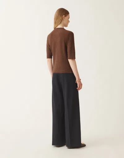 Fabiana Filippi Wool Sweater With Sequins
