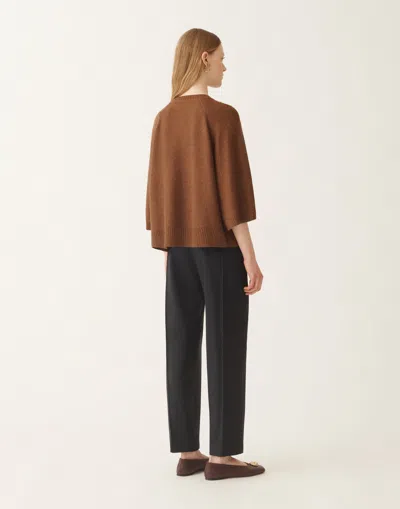 Fabiana Filippi Wool And Silk Cape With Sequins