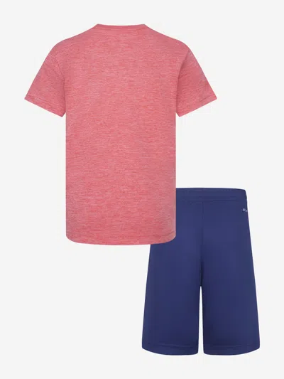 Nike Boys Dri-fit Dropset Short Set In Pink