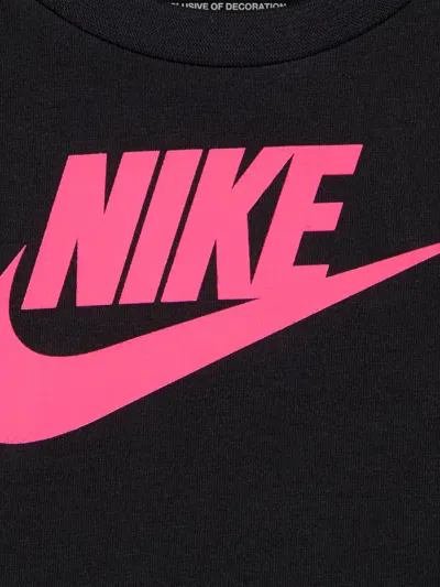 Nike Kids Club T-shirt And Shorts Set In Black