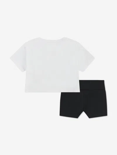 Nike Baby Girls Wild Flower T-shirt And Shorts Set In White