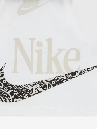 Nike Baby Girls Wild Flower T-shirt And Shorts Set In White