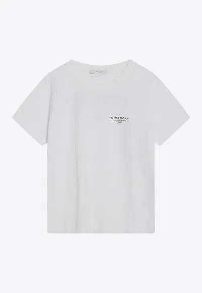Givenchy White Cotton Jersey Crewneck T-shirt