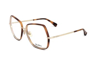 Max Mara Geometric Frame Glasses In White