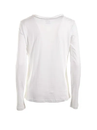 Eleventy Long-sleeved T-shirt In White