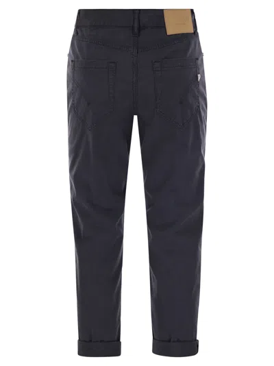 Dondup Fitted High-waist Cropped Trousers With Decorative Buttons
