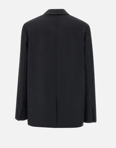 Loulou Studio Arlo Double Breast Wool Blazer In Black