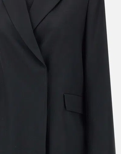 Loulou Studio Arlo Double Breast Wool Blazer In Black