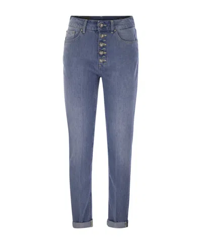 Dondup Koons Jewelled Five-pocket Jeans In Blue