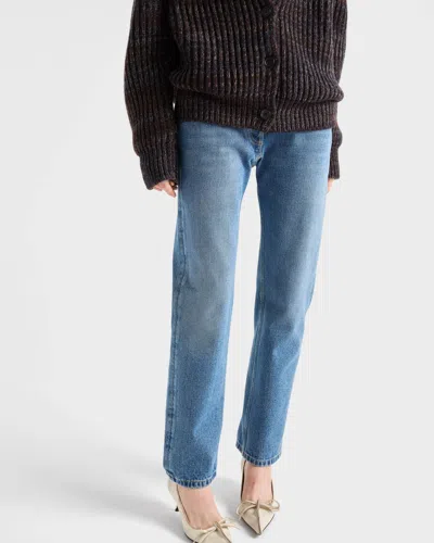 Prada Straight-leg Denim Jeans In Blue