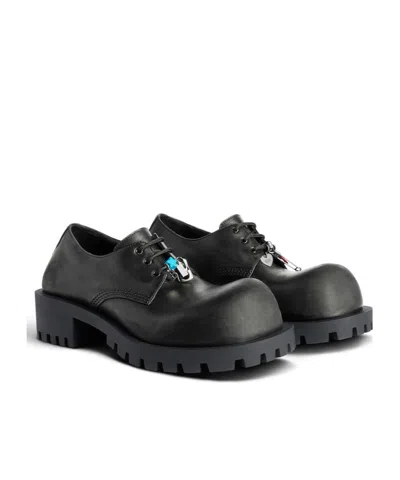 Balenciaga Men's Hummer Derbie  In Black
