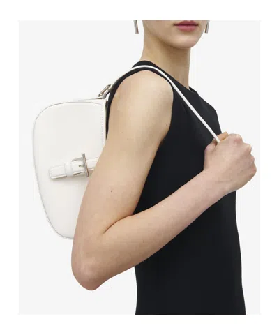 Alexander Mcqueen Women's Mini T-bar Shoulder Bag In Ivory
