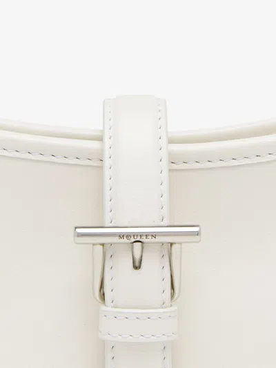 Alexander Mcqueen Women's Mini T-bar Shoulder Bag In Ivory