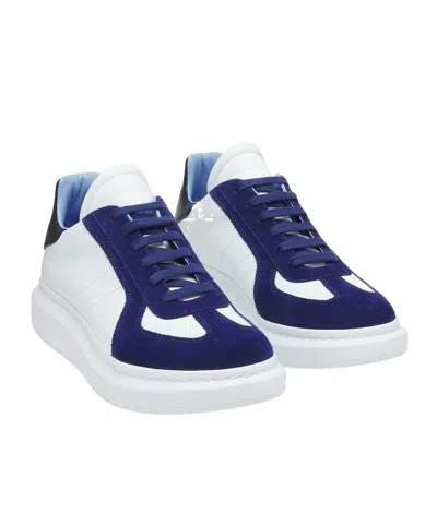 Alexander Mcqueen Alexander Mc Queen Oversize Blue White Sneaker In White