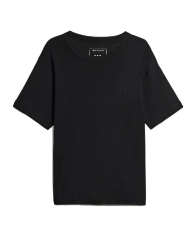 Y-3 Logo-detail Cotton T-shirt In Black