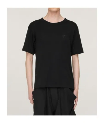 Y-3 Logo-detail Cotton T-shirt In Black