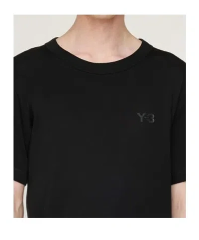 Y-3 Logo-detail Cotton T-shirt In Black