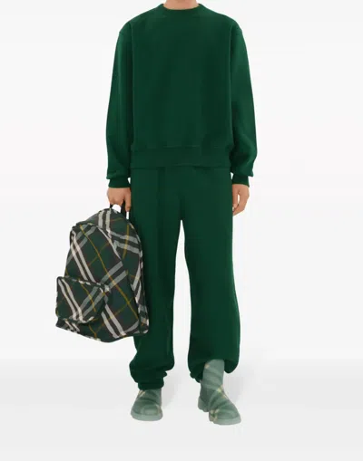 Burberry Check Pattern Shield Backpack With Front Zip