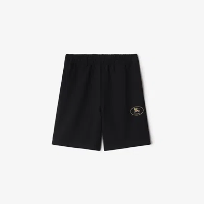Burberry Cotton Bermuda Shorts With Back Pocket And Elastic Waistband