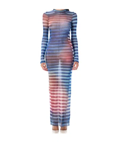 Jean Paul Gaultier Long Dress Stripe Air