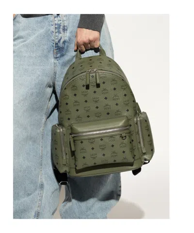 Mcm Medium Stark Visetos Monogram Backpack