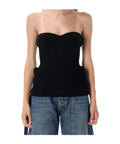 Jean Paul Gaultier Bustier Top Rib Knit