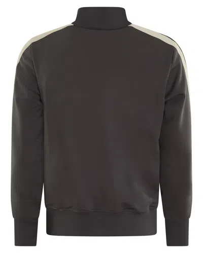 Palm Angels Stripe-detail Long-sleeves Jacket In Green