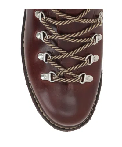 Paraboot Round Toe Hiking Boots In Black