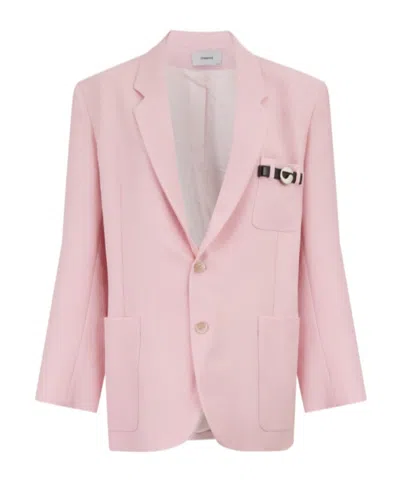 Coperni Single-breasted Blazer In Pink