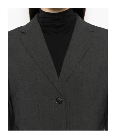 Theory Single-breasted Blazer In Black