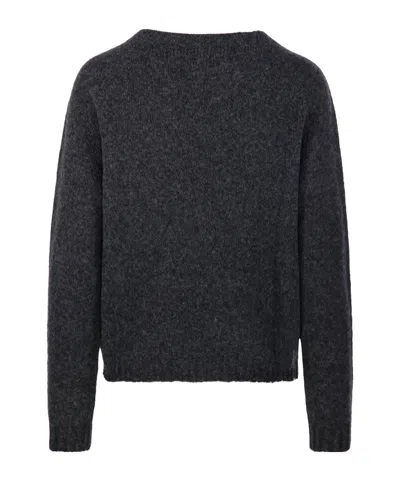 Roberto Collina Ribbed Knit Sweater In Blue
