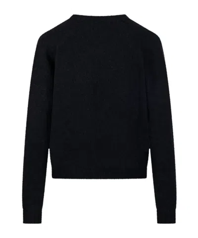 Roberto Collina V-neck Long-sleeve Sweater In Black