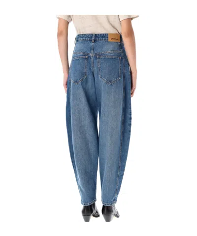Isabel Marant Étoile Oriane Side-seam Detail Jeans In Blue
