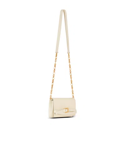 Balmain Crinkled Leather Wallet With Shuffle Chain