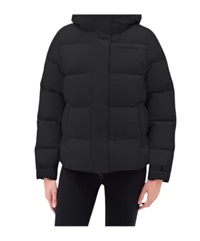 Duvetica Long-sleeved Down Jacket In Black