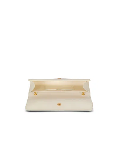 Balmain Crinkled Leather Wallet With Shuffle Chain