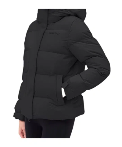 Duvetica Long-sleeved Down Jacket In Black