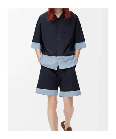 Loewe Elastic-waistband Shorts In Blue