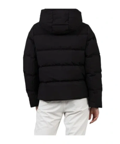 Duvetica Long-sleeved Down Jacket In Black