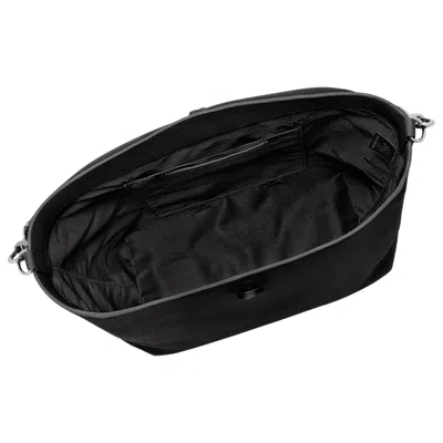 Longchamp Medium Le Roseau Leather Hobo Bag In Black