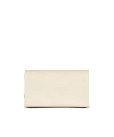 Balmain Crinkled Leather Wallet With Shuffle Chain
