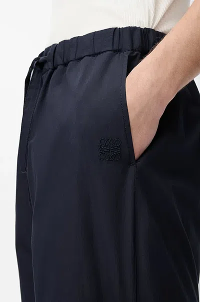Loewe Elastic-waistband Shorts In Blue