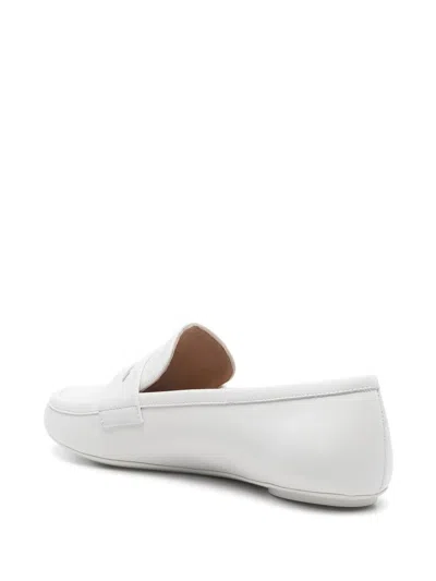 Gianvito Rossi Leather Loafers In Multi