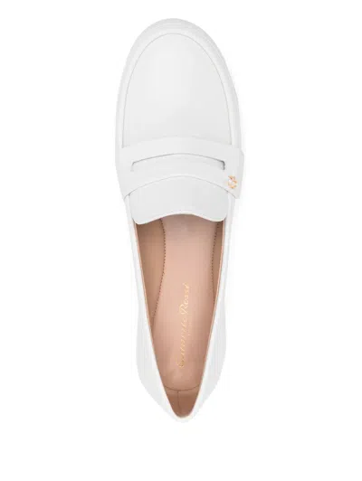 Gianvito Rossi Leather Loafers In Multi