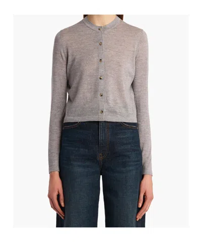 Khaite Brieta Cardigan In Gray