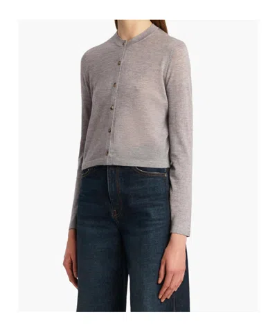 Khaite Brieta Cardigan In Gray