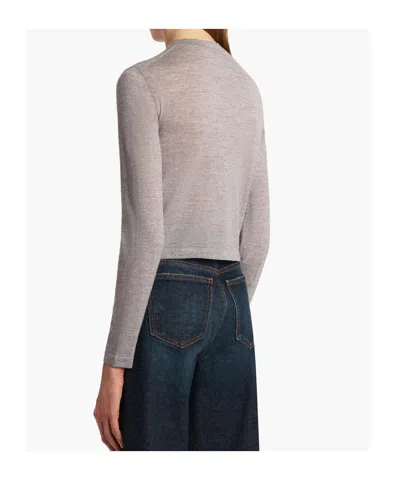 Khaite Brieta Cardigan In Gray