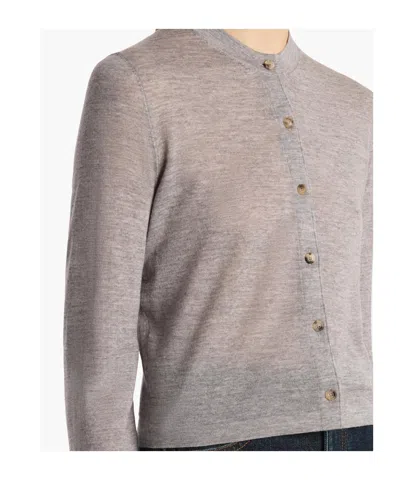 Khaite Brieta Cardigan In Gray